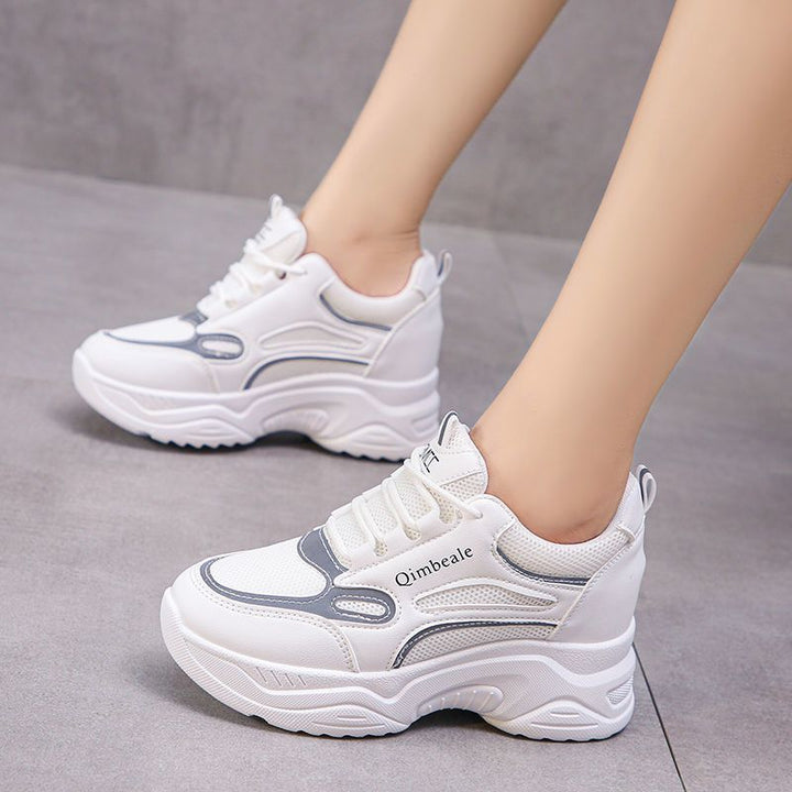 Damen Modische Chunky Sneakers mit ergonomischer Dämpfung und stabiler Sohle Drune