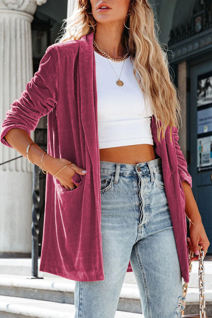 Drune | Think Twice Samt Strickjacke Mantel