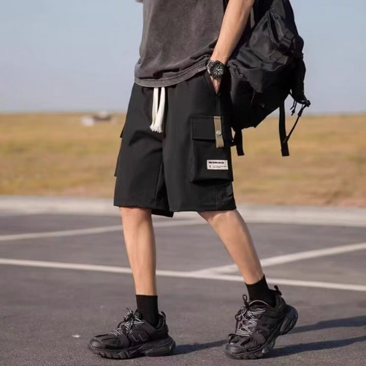 Herren Cargo-Shorts mit multifunktionalen Taschen und elastischem Bund Drune