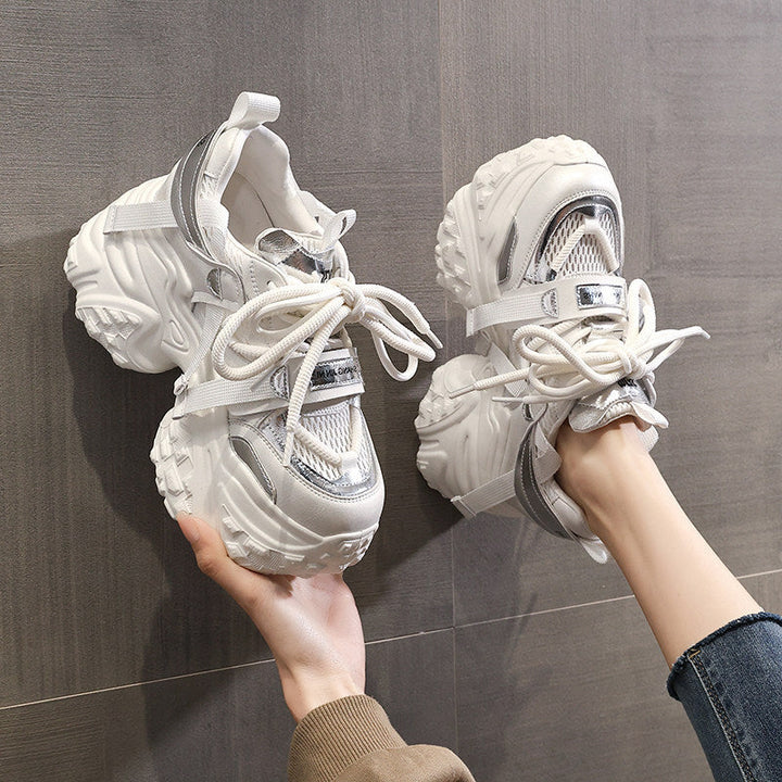 Damen Chunky Sneakers mit reflektierenden Akzenten und verstärktem Dämpfungssystem Drune