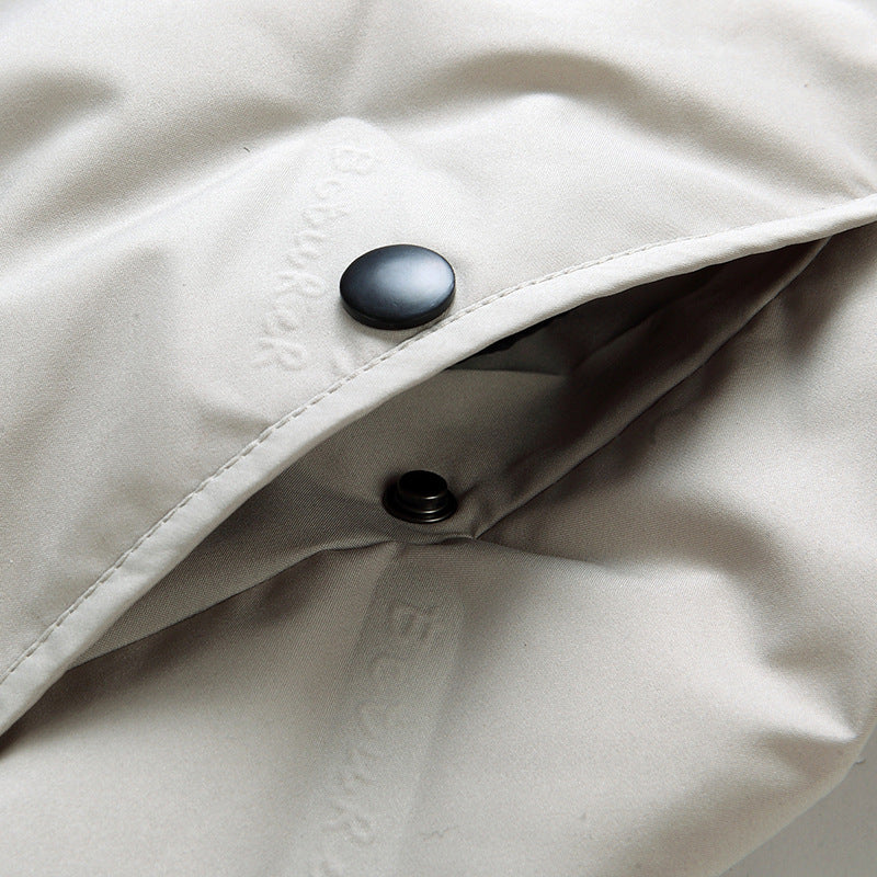Herren Modische Steppjacke mit Kapuze Drune