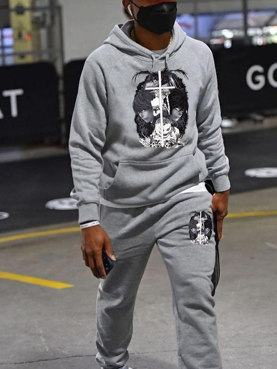 Damen Hoodie und Jogginghose-Set mit einzigartigem grafischen Motiv Drune