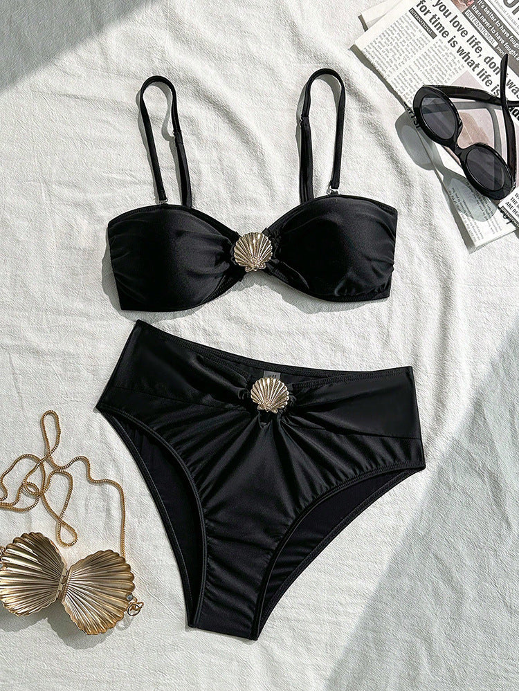 Damen-Bikini mit eleganter Muschel-Applikation Drune