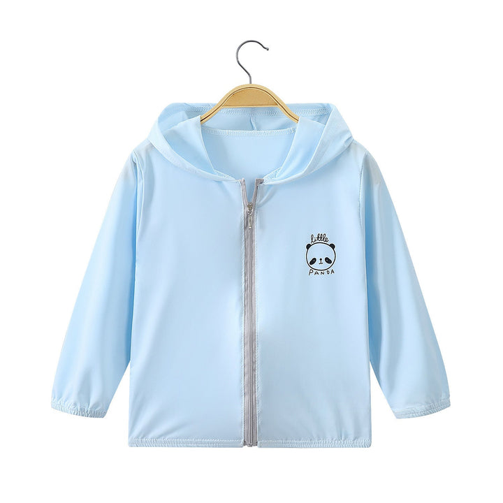 Unisex nan leichte Kapuzenjacke mit durchgehendem Reißverschluss und niedlichem Panda-Print  Drune