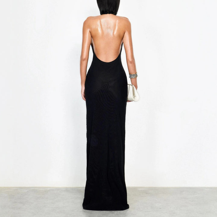 Damen Elegantes Bodenkonturen-Kleid mit schimmernden Akzenten Drune