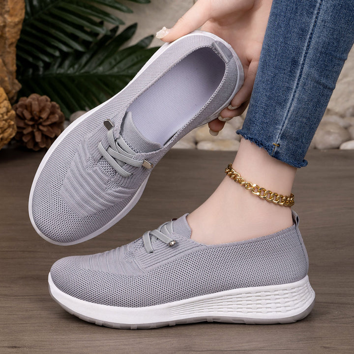 Damen Atmungsaktive Slip-On Sneakers mit dämpfender Sohle Drune