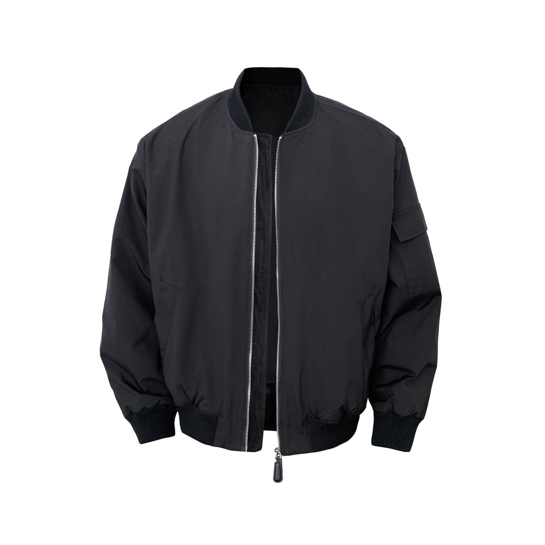 Herren Vintage Bomberjacke mit Reißverschluss Drune
