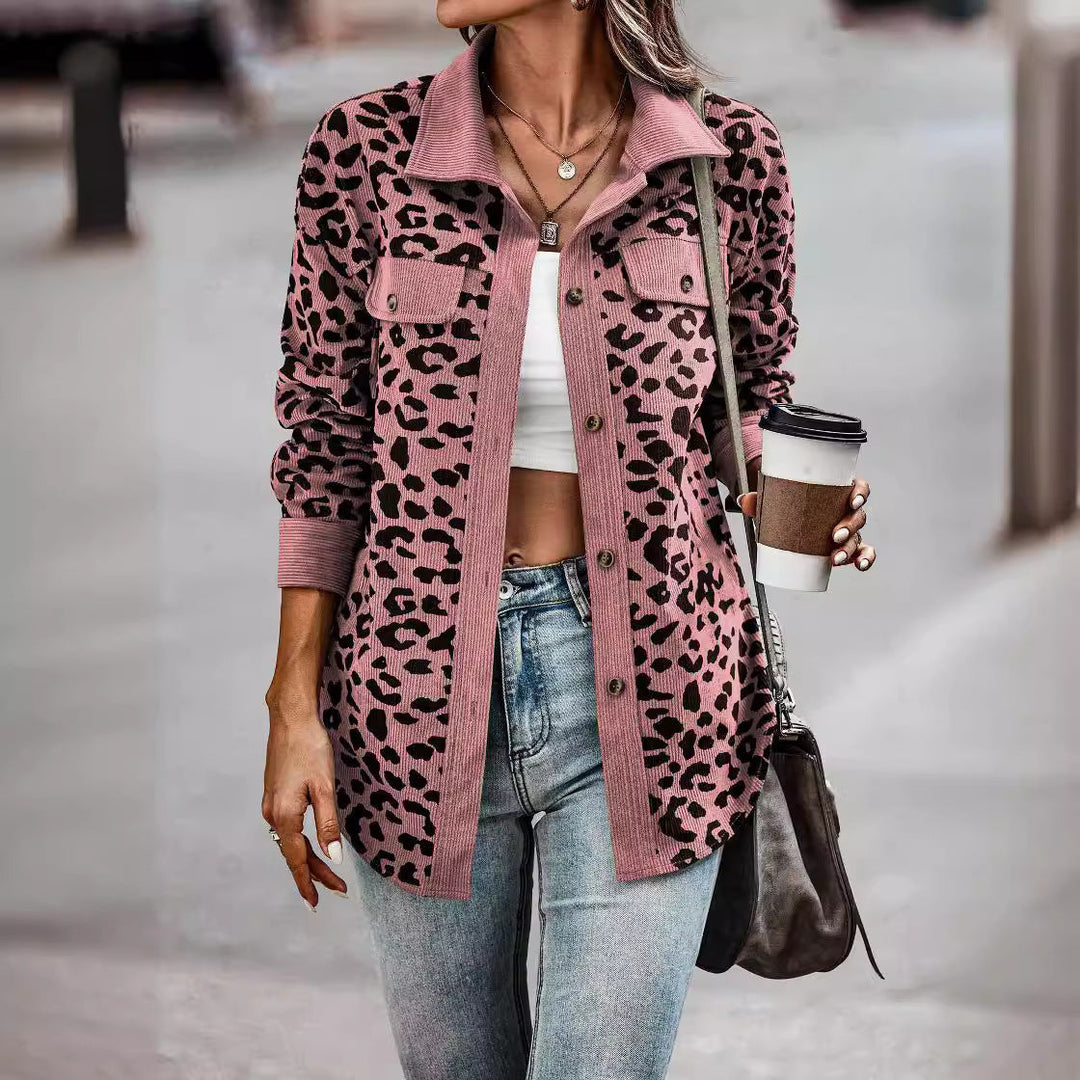 Damen lässige und modische Karo-Jacke Drune