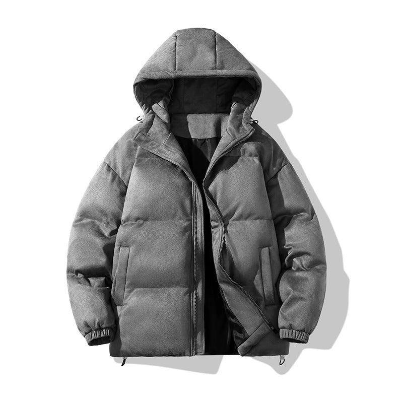 Herren -isolierte Kapuzen-Puffer-Parka mit wasserabweisendem Außenmaterial und fleecegefüttertem Innenraum Drune