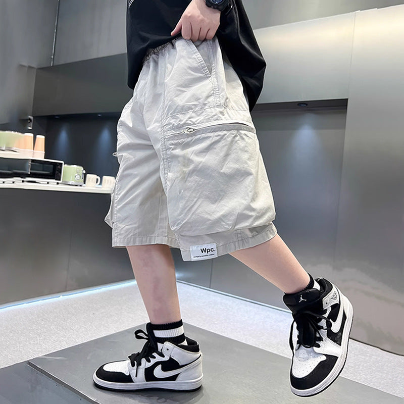 Unisex lässige Cargo-Shorts mit großen Taschen Drune