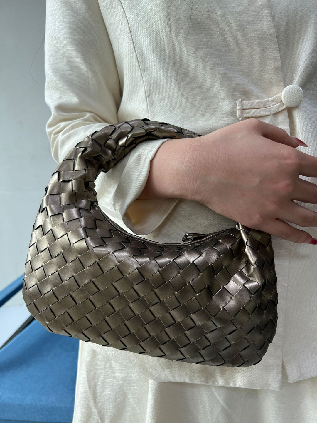 Drune | Frauen Handtasche mit Geknotetem Griff Geflochten