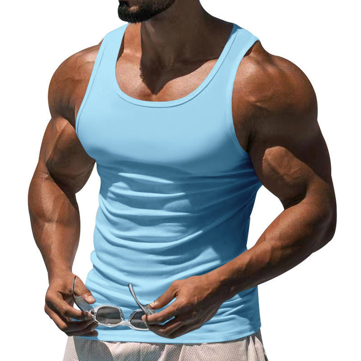 Herren nan figurbetontes funktionales Tanktop mit hohem Armausschnitt und Stretchjersey Drune