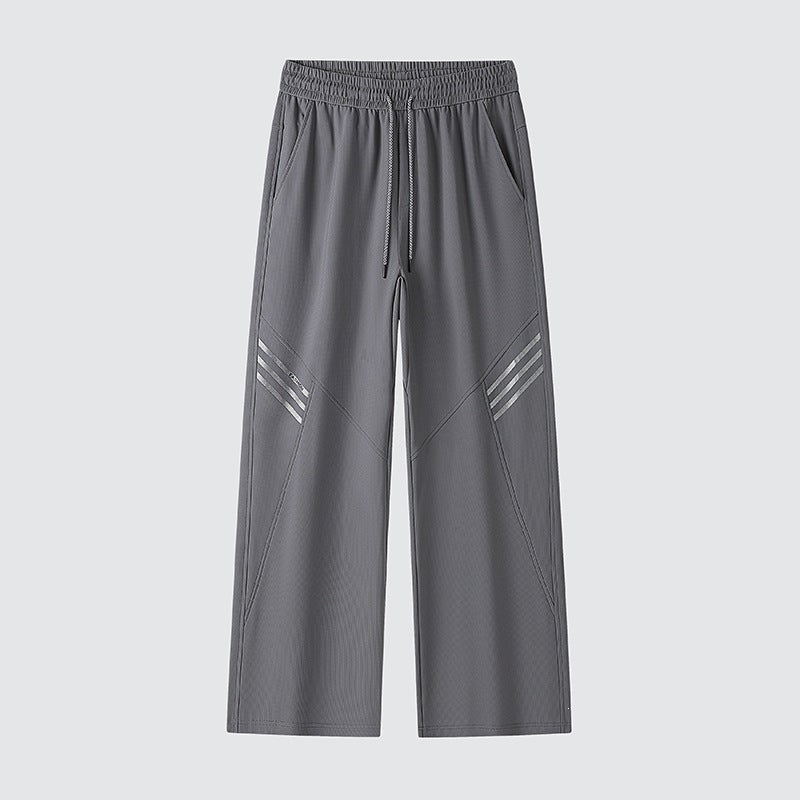 Herren Weite Relaxed-Freizeithose mit Tunnelzug & markanten Teilungsnähten Drune