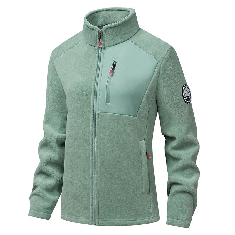 Herren Bequeme Fleecejacke mit Stehkragen Drune