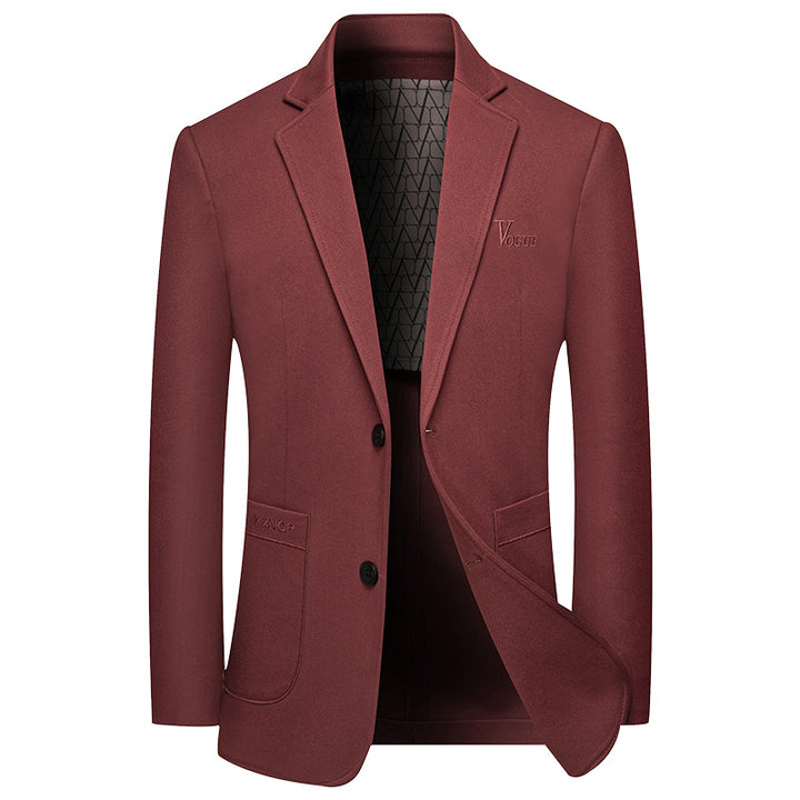 Herren Modernes Einreihiges City-Blazer mit aufgesetzten Taschen und leichter Halbfütterung Drune