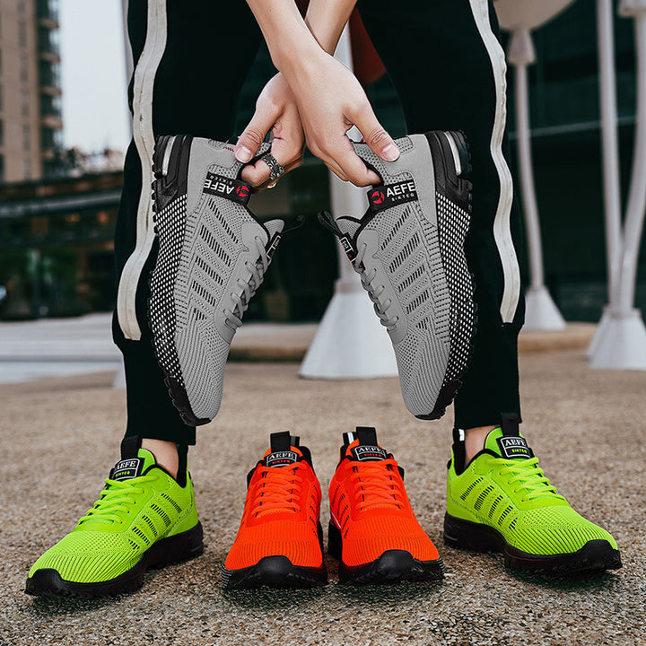 Unisex atmungsaktive Strick-Performance-Sneaker mit gepolsterter Air‑Zwischensohle Drune
