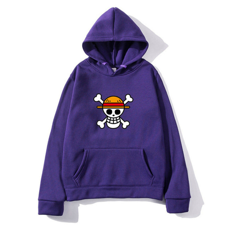 Damen Kapuzenpullover mit kreativem Piratenmotiv und bequemer Passform Drune
