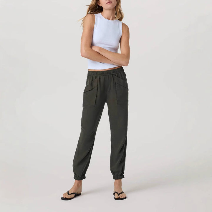 Damen lässige Freizeithose mit seitlichen Taschen Drune