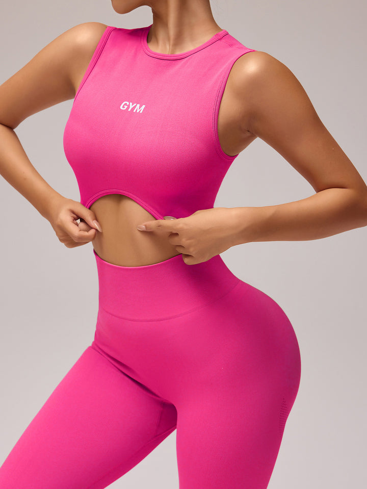Damen Sportoberteil und Hochleistung Leggings Set Drune