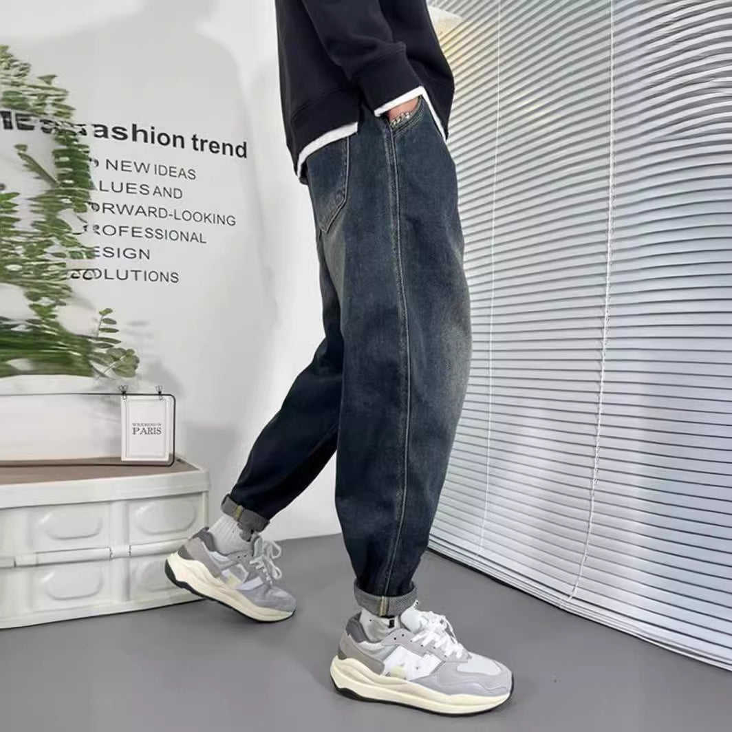 Herren Einzigartige Ripped Denim Jeans Drune