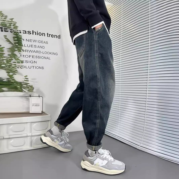 Herren Einzigartige Ripped Denim Jeans Drune