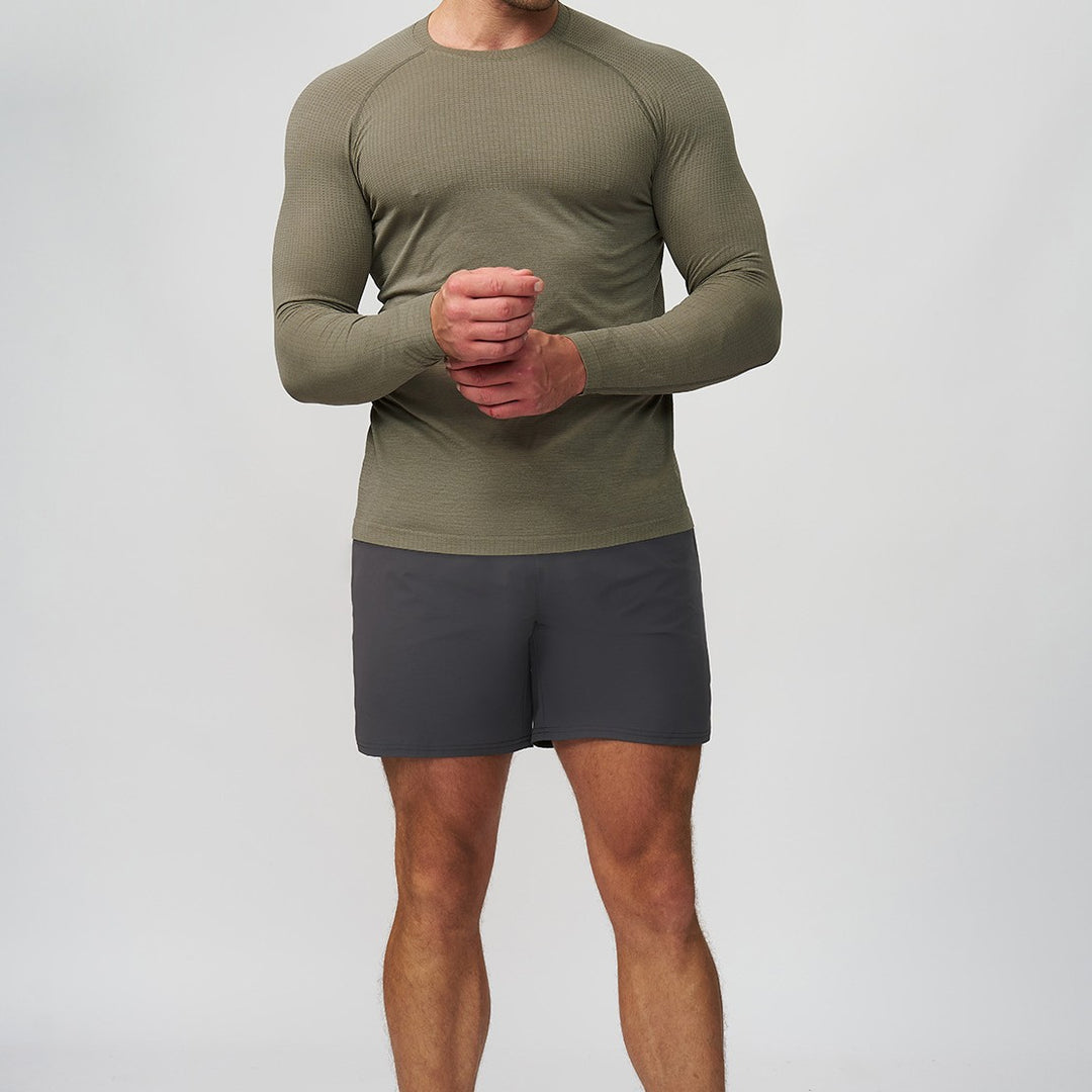 Herren Funktionslangarmshirt mit temperaturregulierenden Eigenschaften Drune