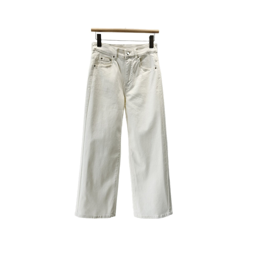 Damen Hochtaillierte Weite Denim-Hosen Drune 1787623024