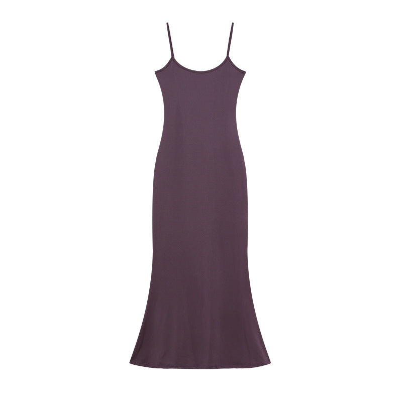 Damen Elegantes Slip Maxi Kleid Drune