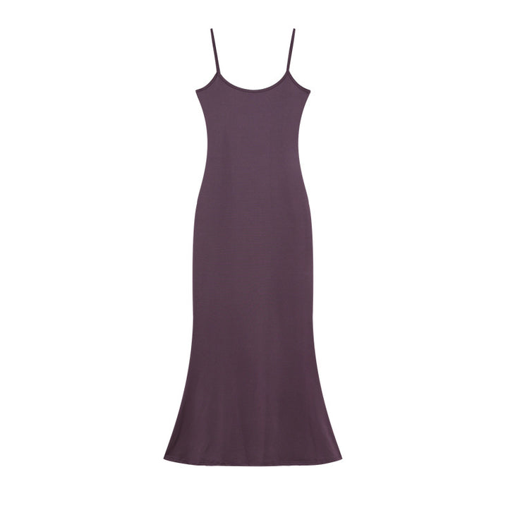 Damen Elegantes Slip Maxi Kleid Drune