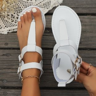 Damen Fußfreundliche Sandalen mit verstellbarem Riemendesign Drune