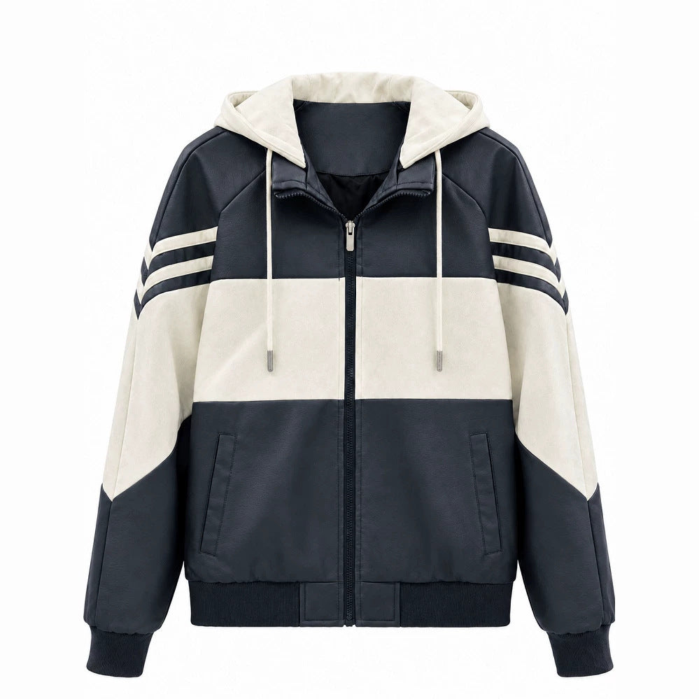 Damen Sportliche Kapuzenjacke Drune
