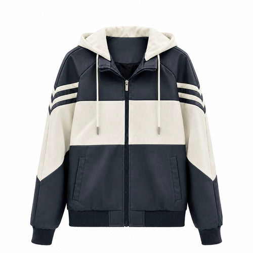 Damen Sportliche Kapuzenjacke Drune