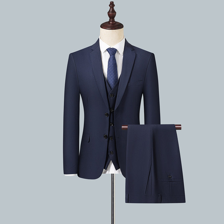 Herren Schmal geschnittenes City-Sakko mit minimalistischem Revers und eleganten Pattentaschen Drune