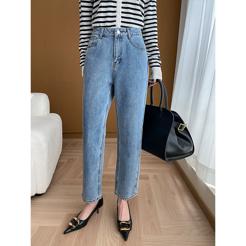 Damen Hochtaillierte Jeans mit verkürztem Schnitt Drune
