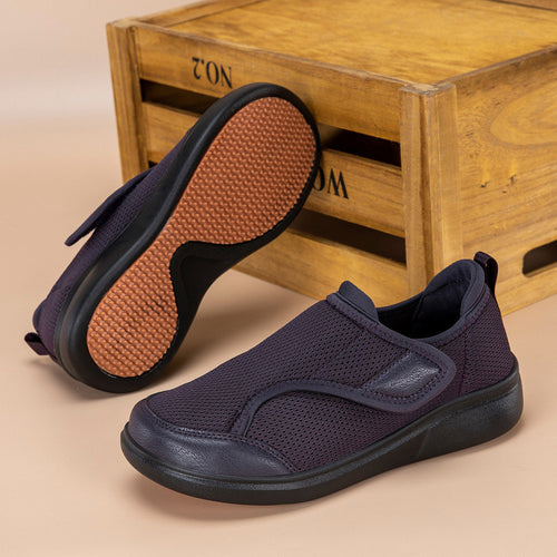 Damen Komfort-Slipper mit atmungsaktivem Mesh und elastischem Einstieg Drune