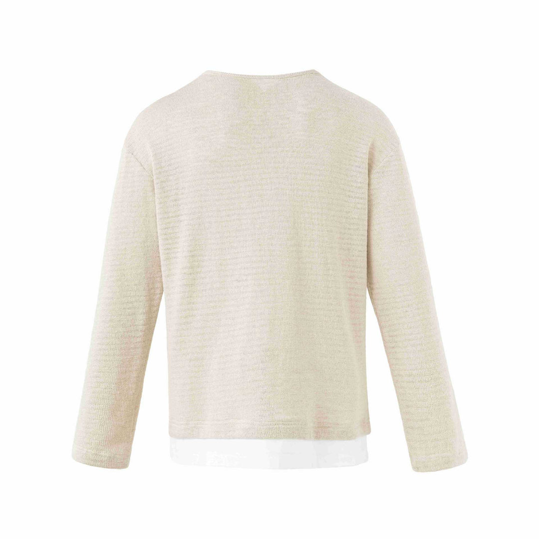 Herren Feinstrick-Pullover mit Rundhalsausschnitt und geradem Schnitt Drune