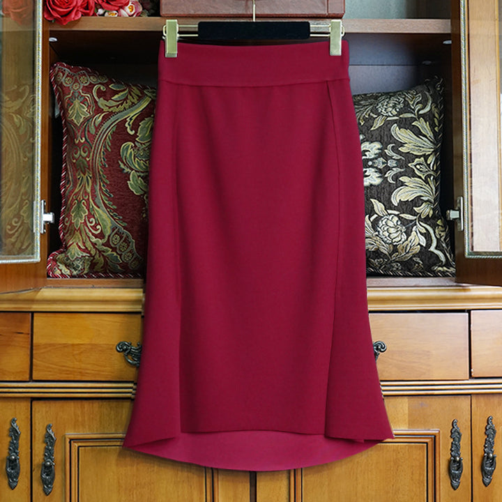 Damen Eleganter und figurbetonter Midirock Drune