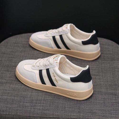 Damen Sportliche Sneakers mit modischen Streifen und dämpfender Sohle Drune