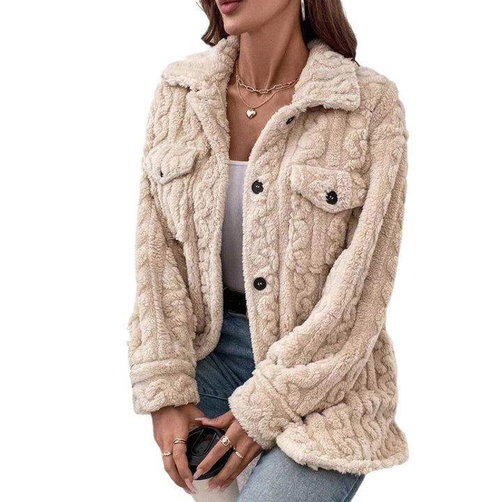 Damen Strickjacke mit Struktur und aufgesetzten Taschen Drune