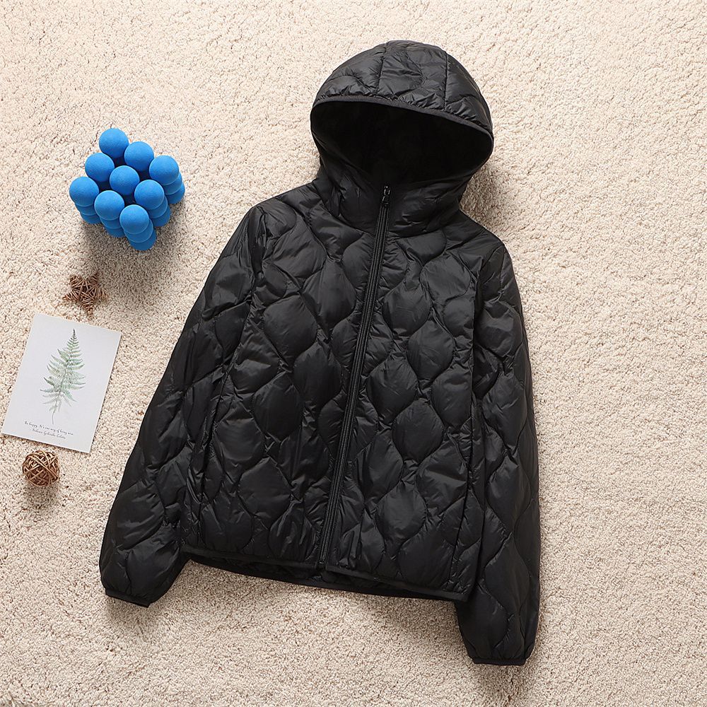 Damen Gesteppte Kapuzenjacke mit organischer Tropfensteppung und komprimierbarer Thermofüllung Drune