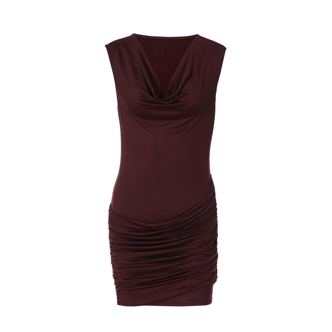 Damen Figurbetontes Wickelkleid Drune