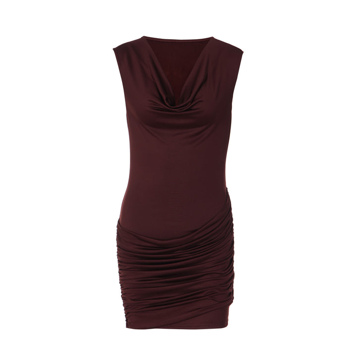 Damen Figurbetontes Wickelkleid Drune