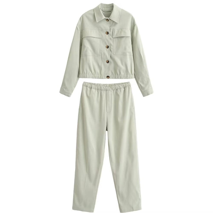 Damen Relaxed-Hose mit elastischem Bund und geradem Bein Drune