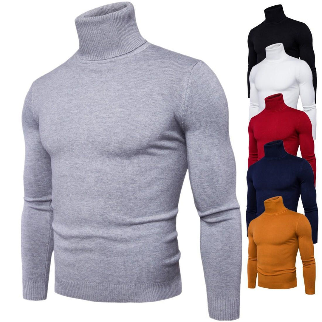 Herren nan figurbetonter Rollkragenpullover aus Feinstrick mit elastischer Passform Drune