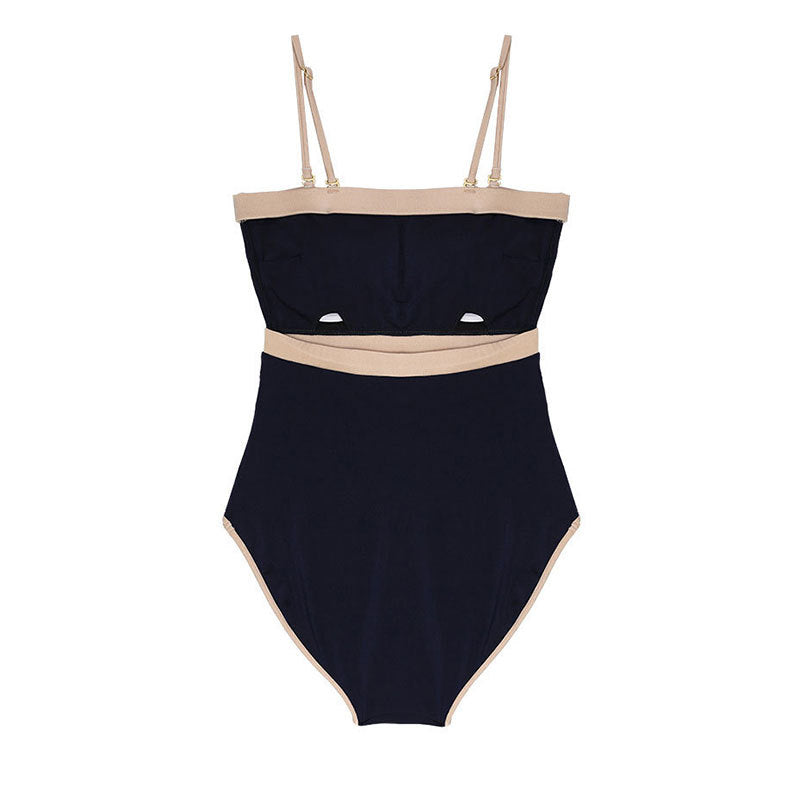 Damen Einteiler Badeanzug mit modischem Cut-Out und glamourösem Trägersystem Drune