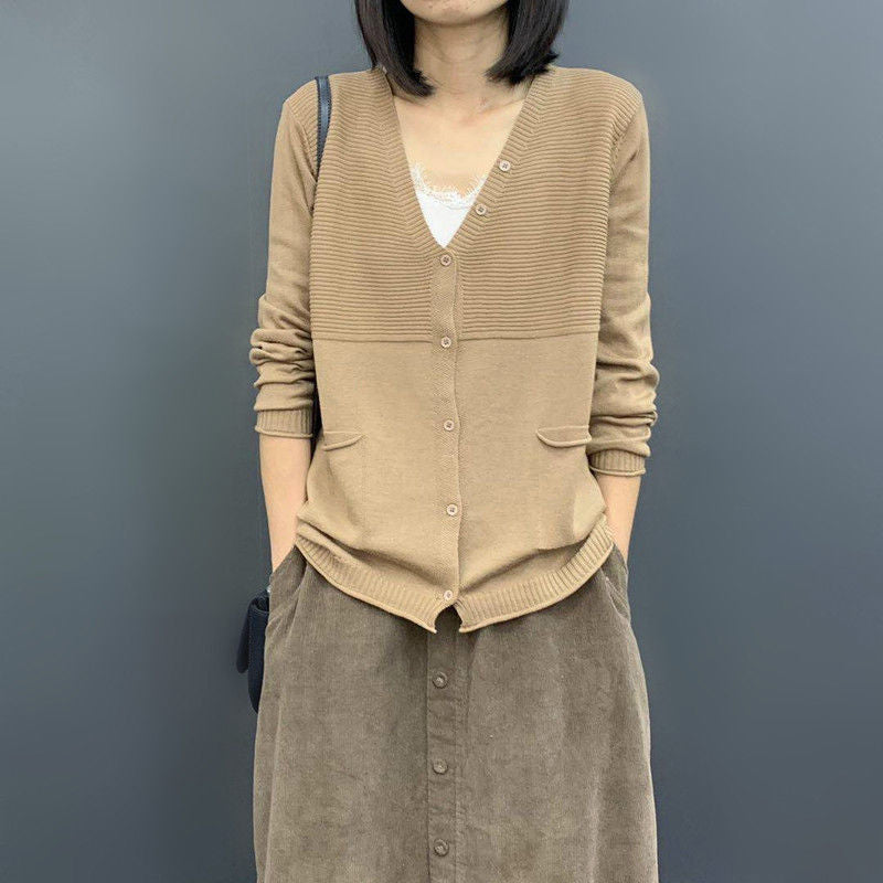 Damen Strickjacke mit strukturierten Details Drune