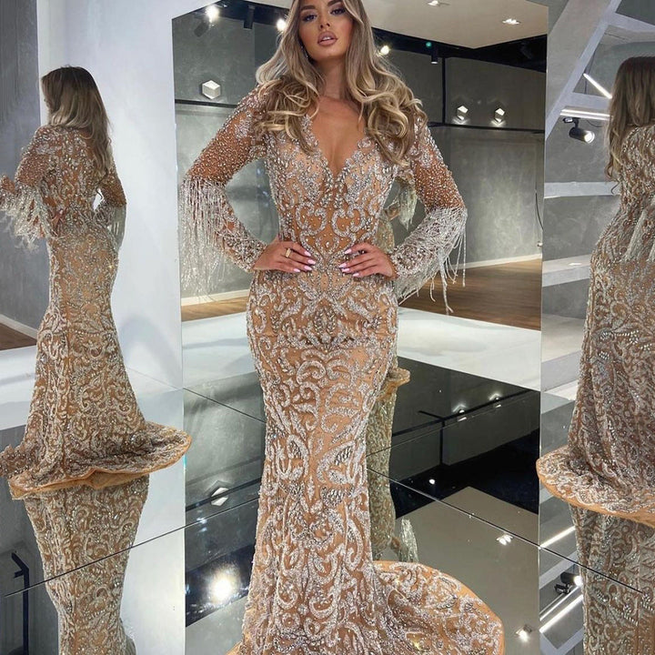 Drune | Elegante Sexy Fließende Lange Rock Kleid