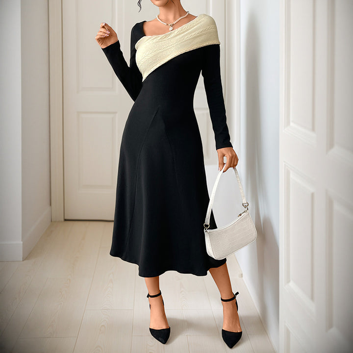 Damen Elegantes Maxikleid mit schulterfreier Optik Drune