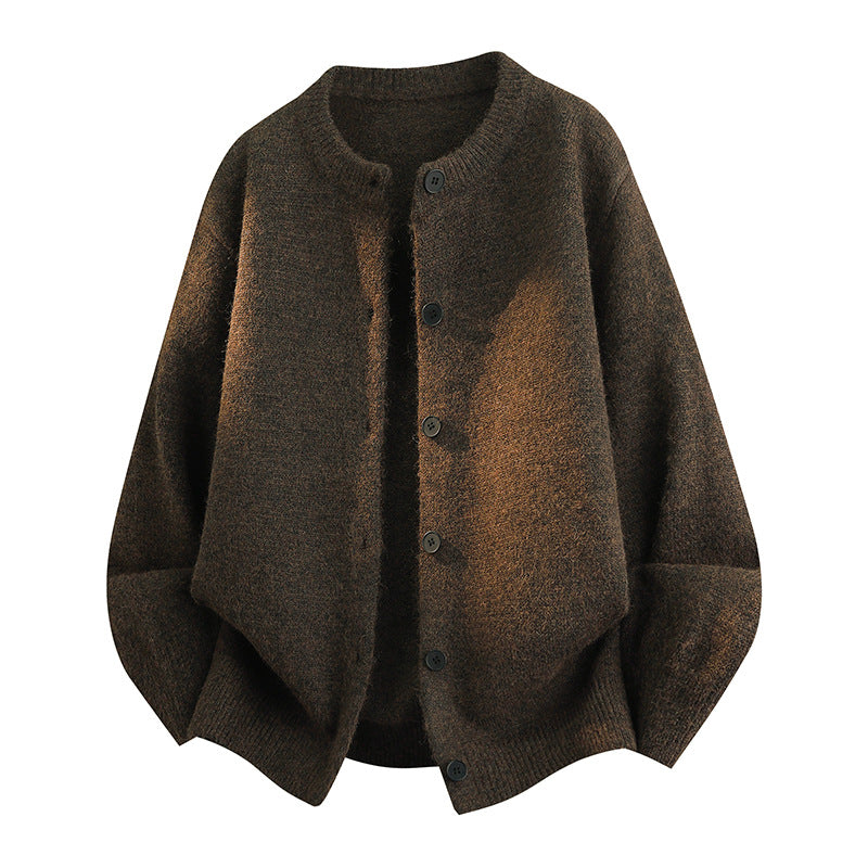 Damen Komfortable Strickjacke mit Knopfleiste Drune