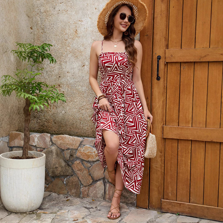 Damen Langes Sommerkleid Drune
